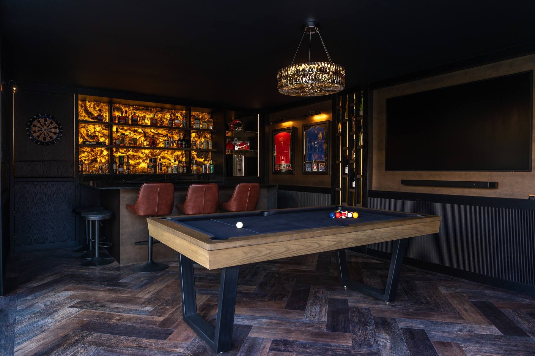 Bespoke luxury home bar handcrafted by Hafferty Interiors Manchester