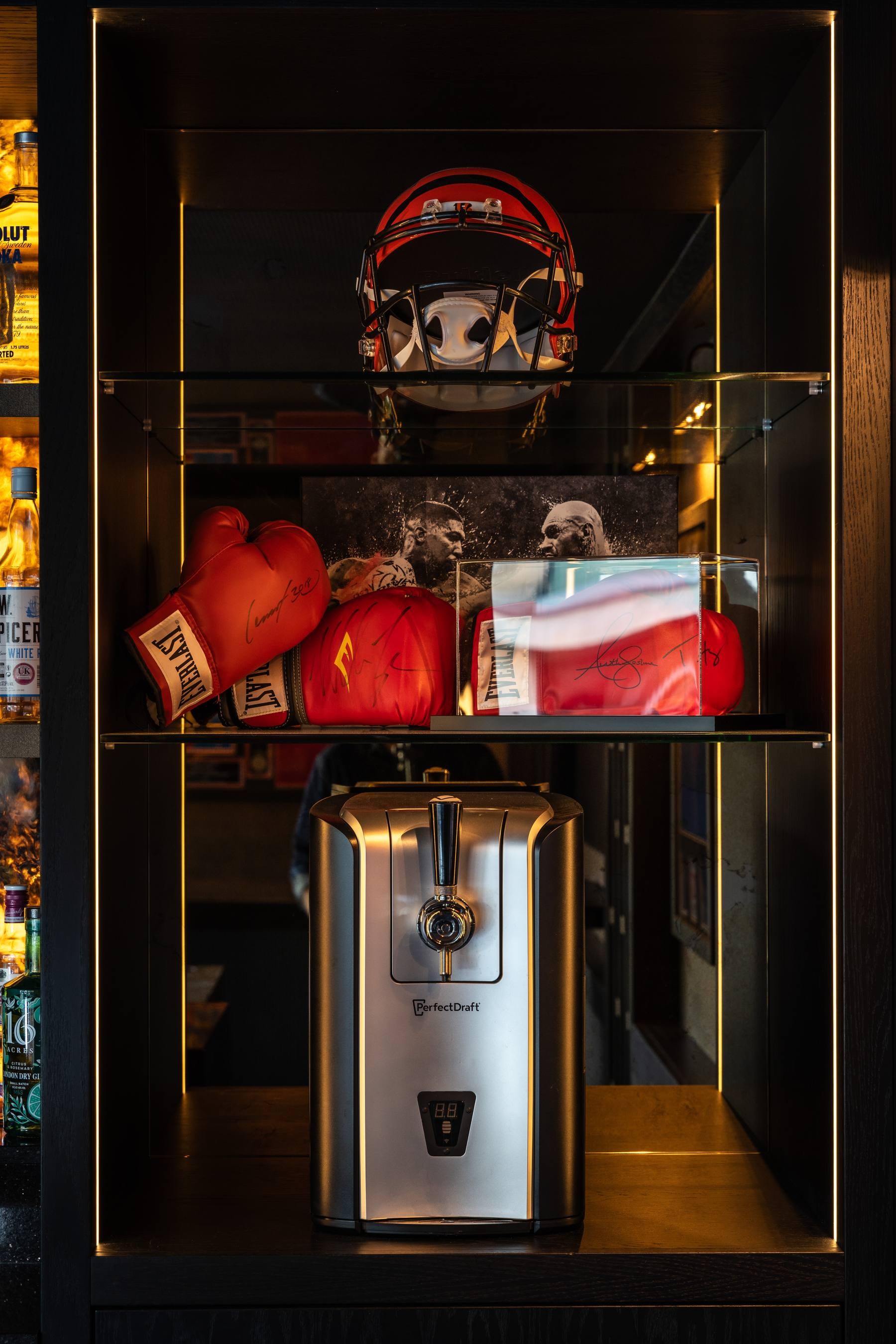 Bespoke luxury home bar handcrafted by Hafferty Interiors Manchester