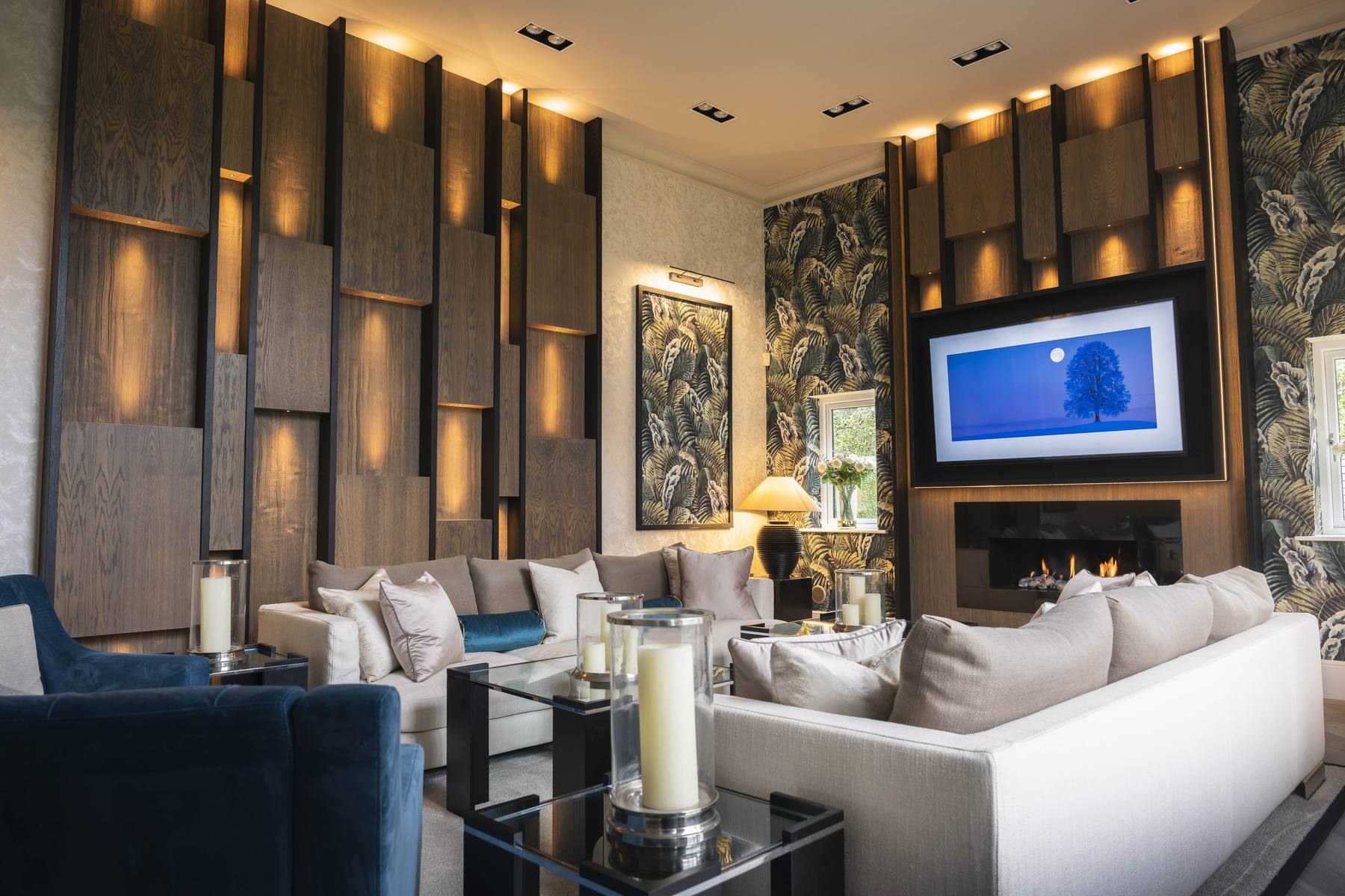 Bespoke fitted living room furniture by Hafferty Interiors Manchester
