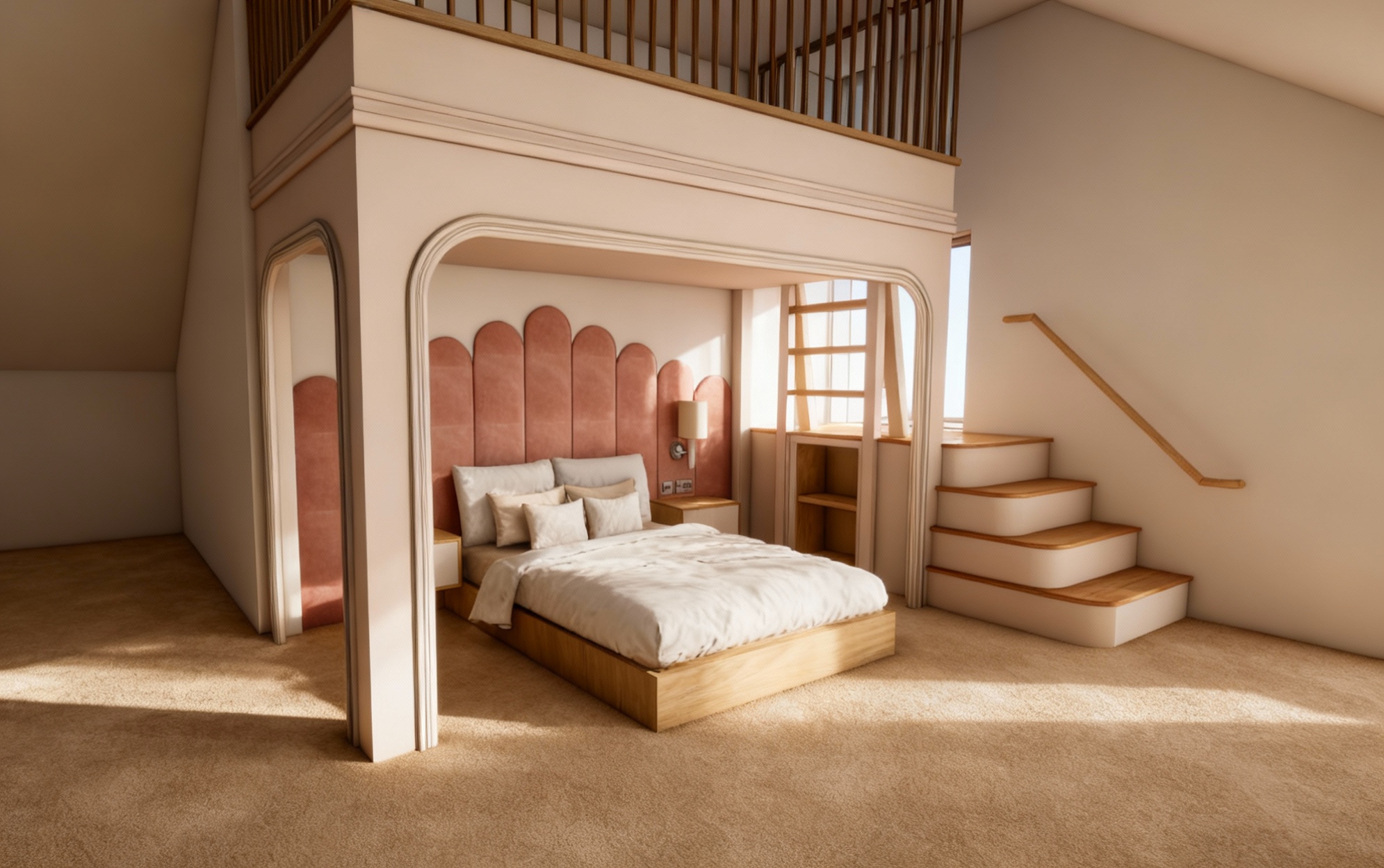 Fit for a princess bespoke children's bedroom concept — fitted bedroom design Manchester by Hafferty Interiors